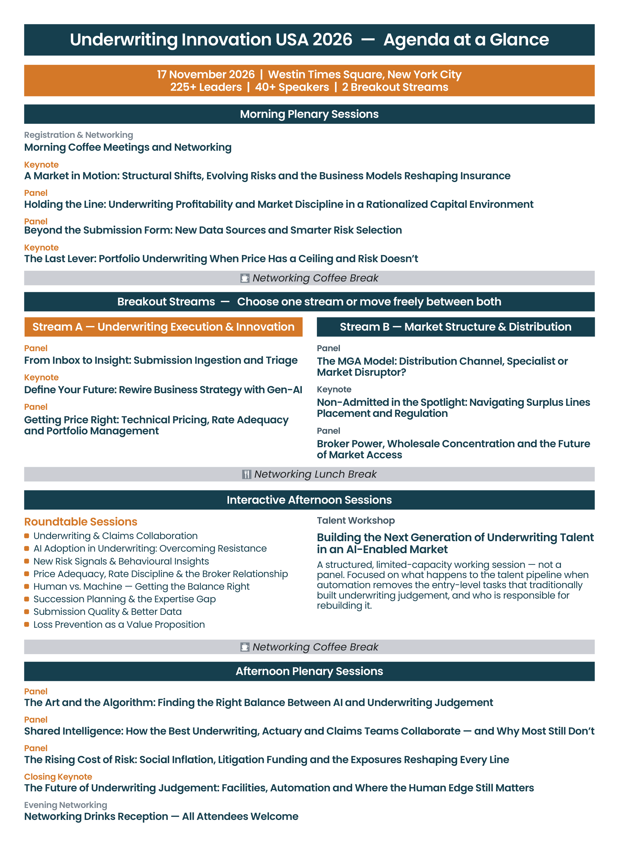 Underwriting Innovation USA Panel