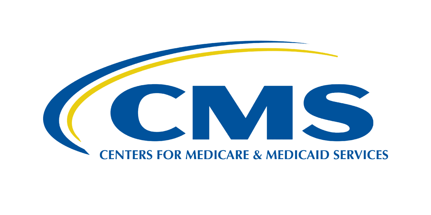 Blue and yellow Centers for Medicare & Medicaid Services logo