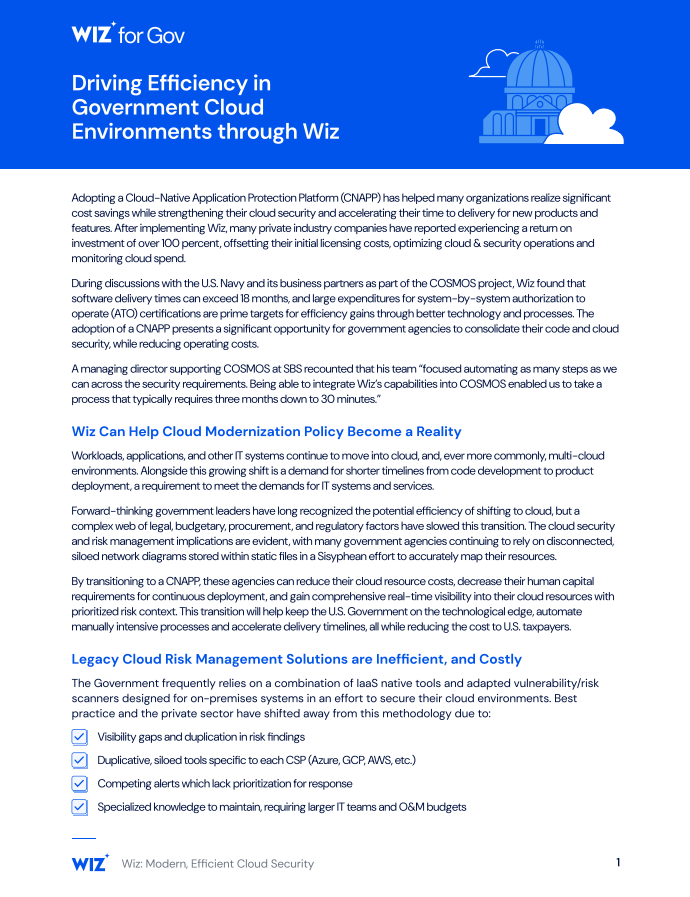 Wiz's US Government Efficiency Paper